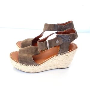 Franco Sarto TREASURE2 Espadrille Wedge Sandals Size 8